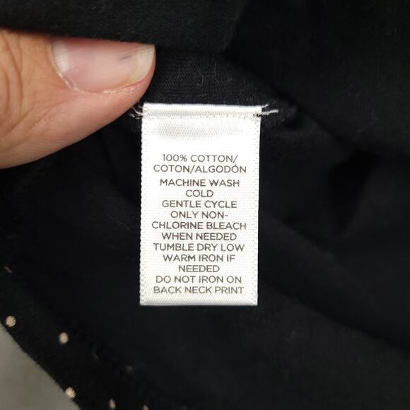 Ann Taylor Loft Petites Women's Long Sleeve Blouse Sz Medium Ruffles Polka Dot - Picture 5 of 9